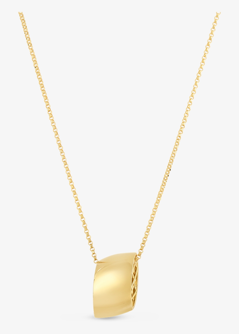 Roberto Coin Golden Gate 18k Yellow Gold Pendant - Pendant, transparent png #3208538