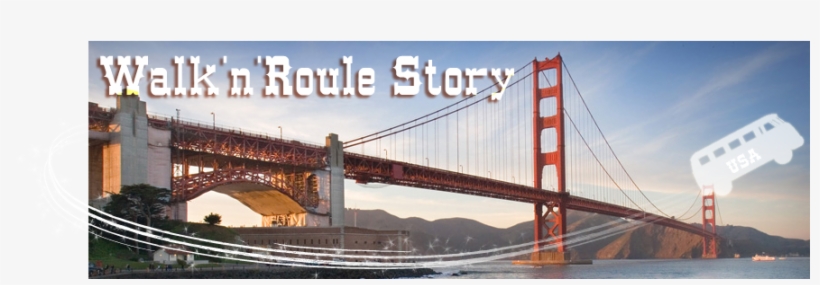 Walk'n'roule Story - Golden Gate Bridge, transparent png #3208735