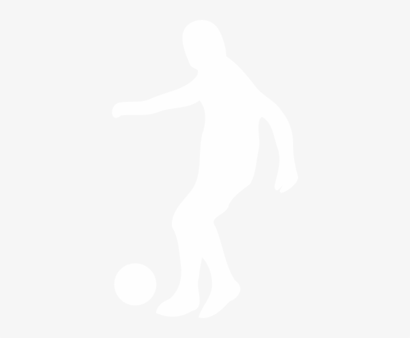 White Soccer Player Silhouette, transparent png #3208931