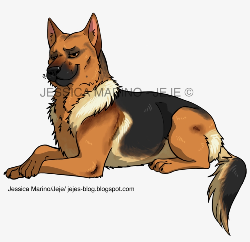 28 Collection Of Anime German Shepherd Drawing - German Shepherd Anime Drawing, transparent png #3209053