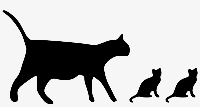 Cats Silhouette Black - Cat Icon, transparent png #3209137
