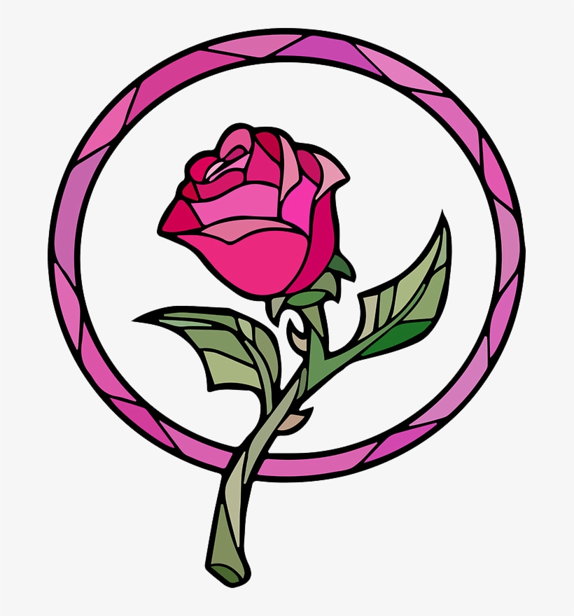 Stained Glass Enchanted Rose, transparent png #3209237