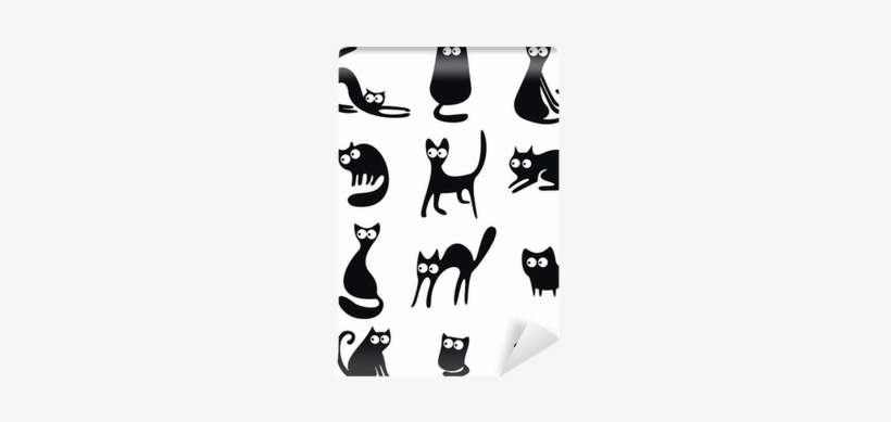 Peeking Cat Vector Silhouette, transparent png #3209273