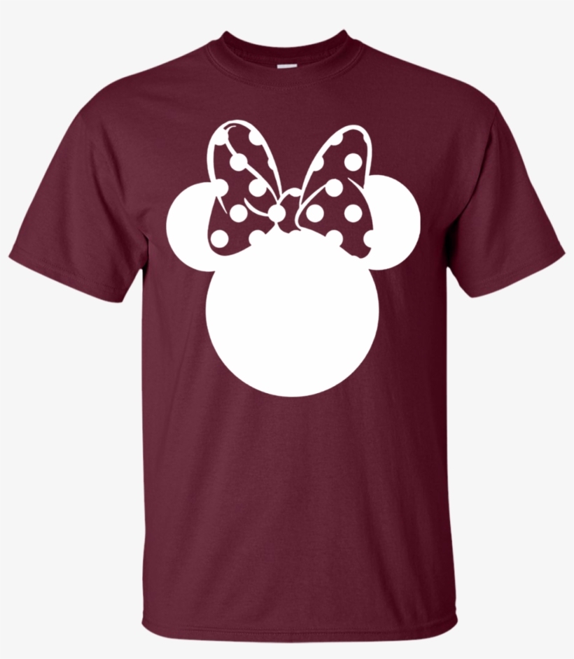 Disney Minnie Mouse Silhouette T Shirt Hoodie Sweater - Shirt, transparent png #3209360