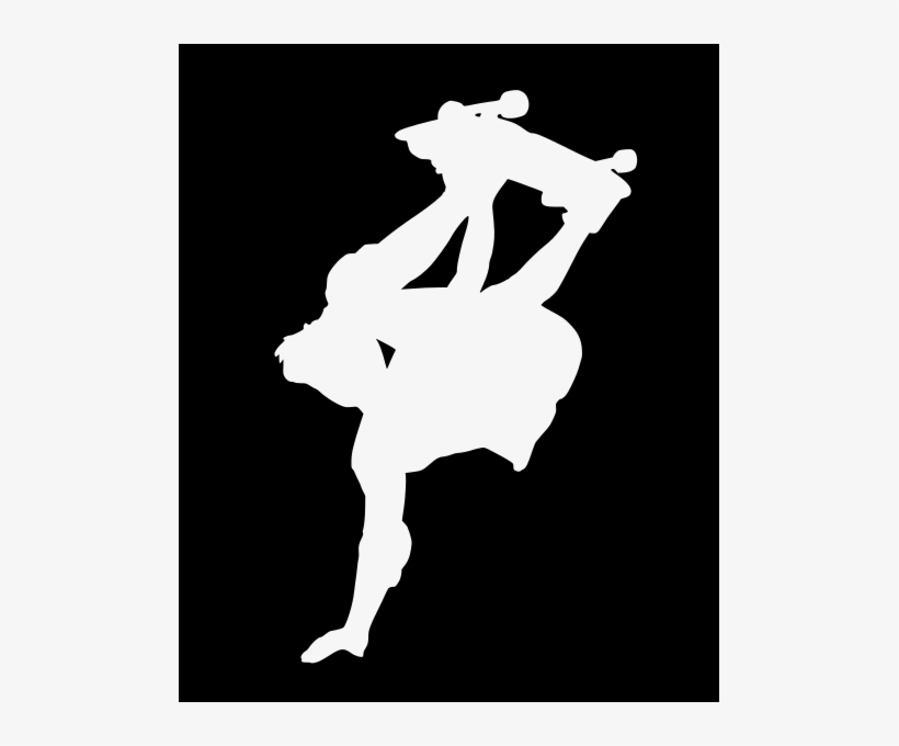 Skateboard Silhouette Png Download - Handplant Skateboarding Png, transparent png #3209801