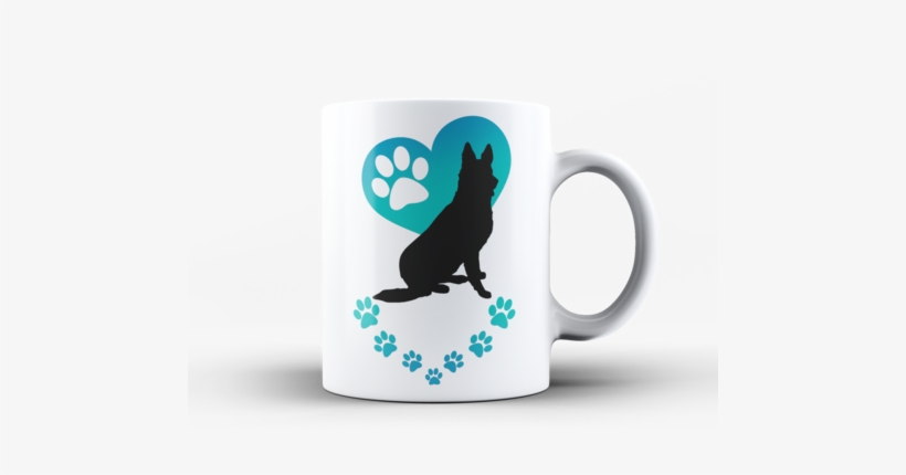 Sale Heart Mug - Shepherd With Leash Stainless Steel Travel Mug, transparent png #3209829