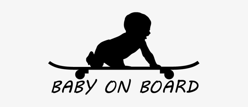 Baby Boy On Board Skateboard - Physical Literacy Games, transparent png #3209912