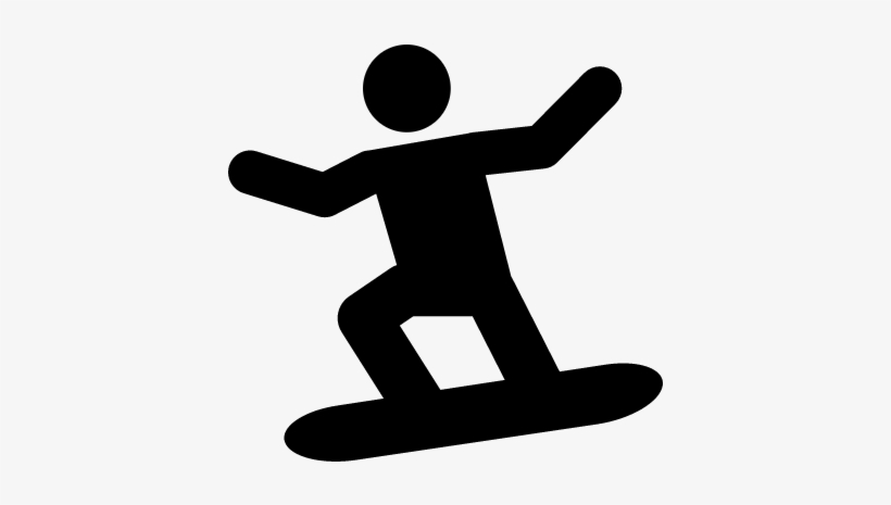 Snowboard Silhouette Vector - Icon Snowboard, transparent png #3209989