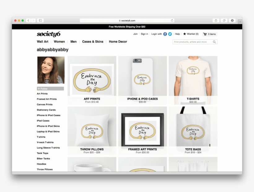Abbyabbyabby Society6 Embracetheday - Blog, transparent png #3210340