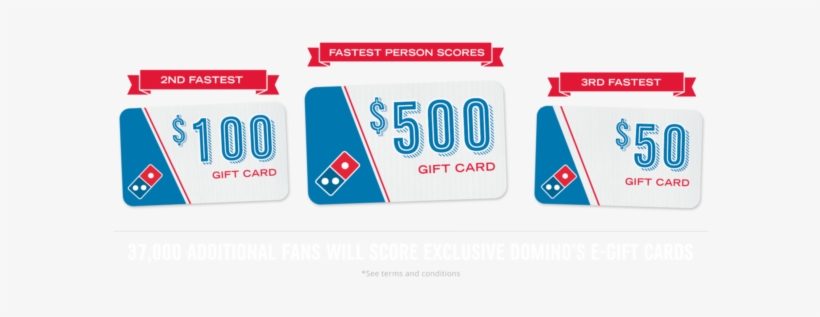 Free Pizza On Domino's Quikly Ends As Soon As The Live - Dominos Pizza Gift Card $20, transparent png #3211392