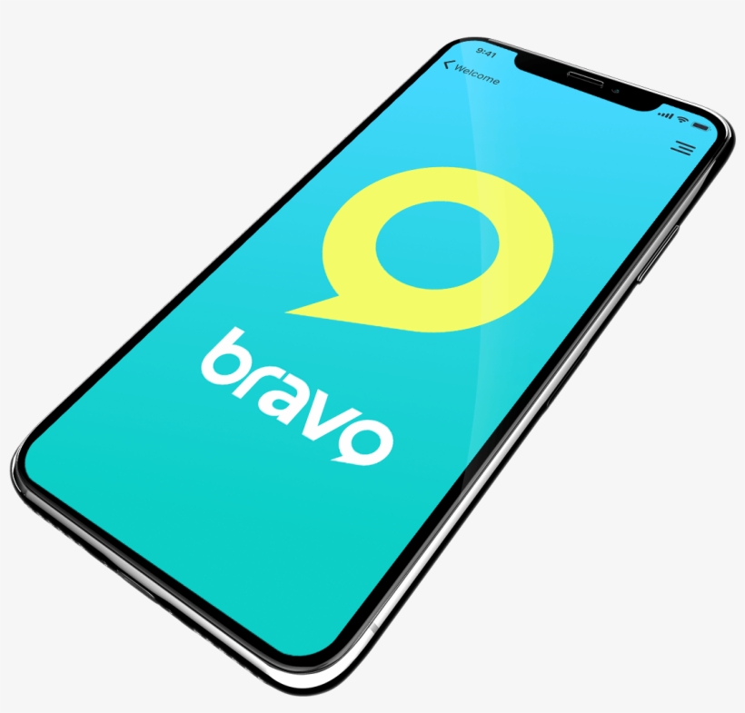 Iphone With Bravo Logo Design - Design, transparent png #3212694