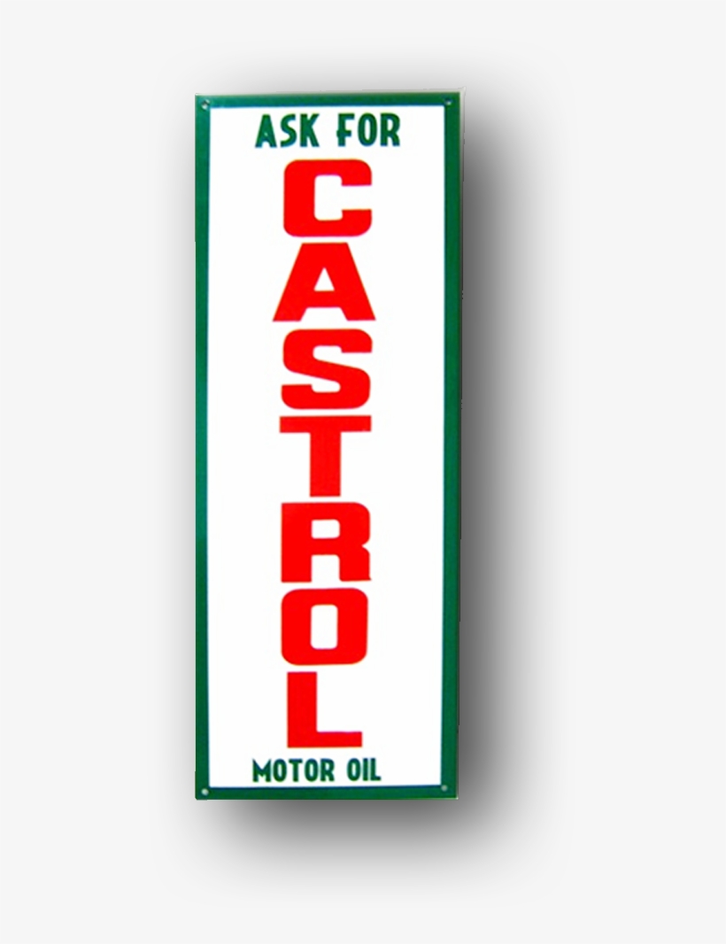 Castrol Sign - Carmine, transparent png #3213165