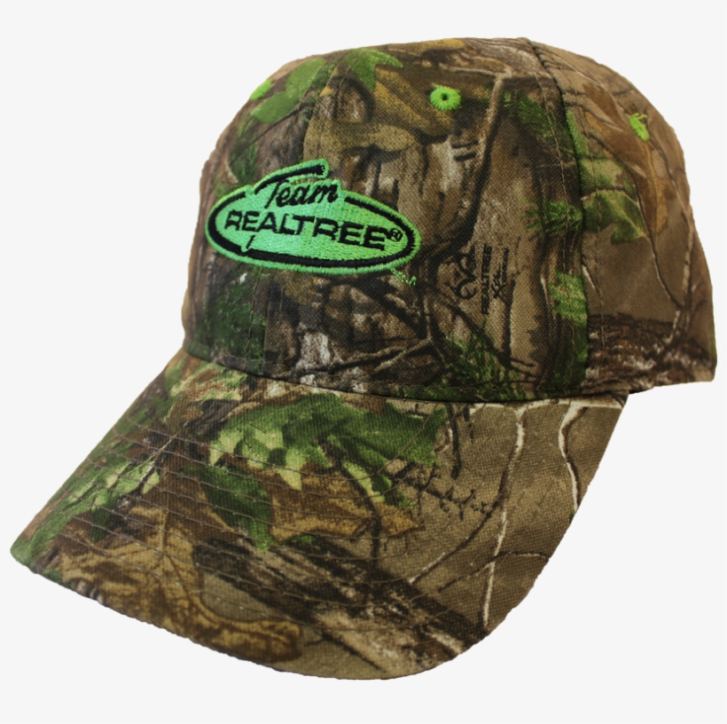 A Realtree® Camo Cap With Green Accent Patch And Matching - Green, transparent png #3214421