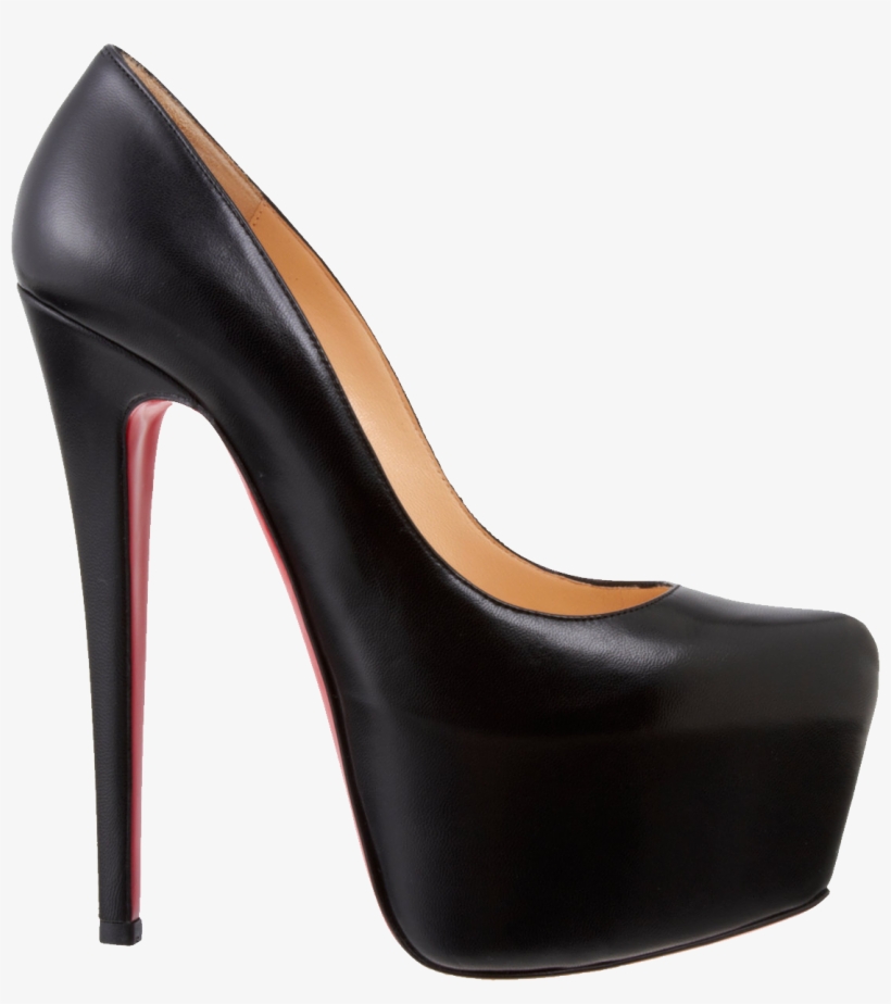 Louboutin Classic Black Pumps, transparent png #3215602