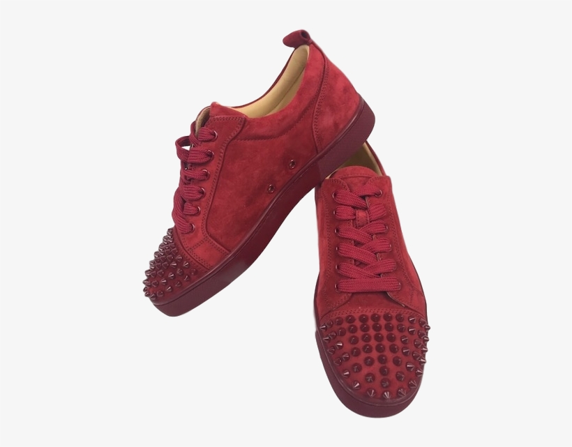 Brand New Christian Louboutin Junior Spikes Veau Velours - Christian Louboutin, transparent png #3215926