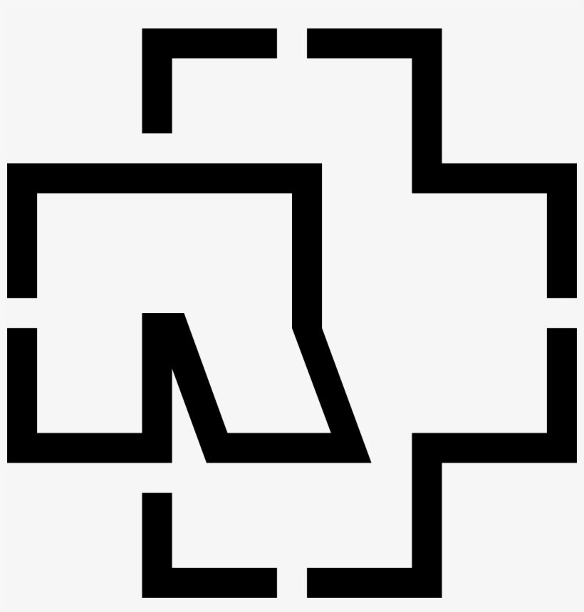 Open - Rammstein Band Logo, transparent png #3216102