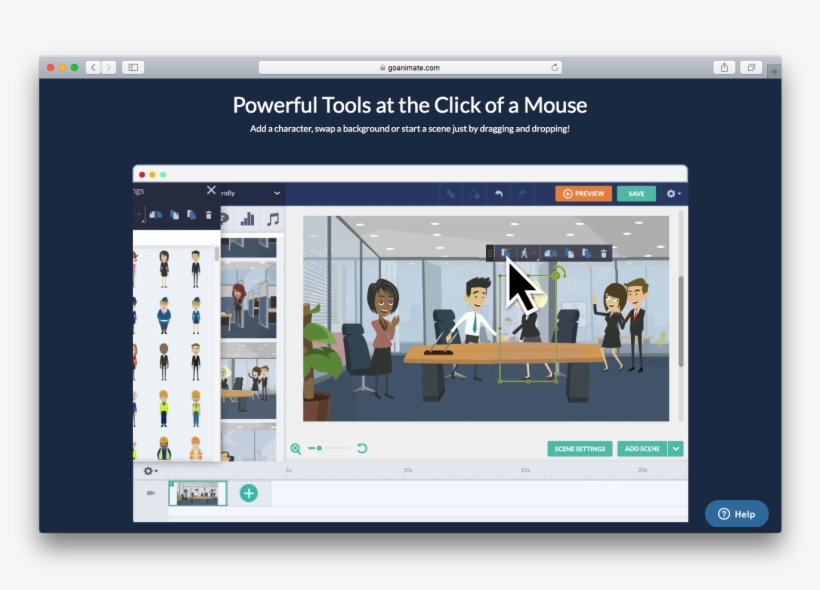 Goanimate Features - Crozdesk, transparent png #3216296