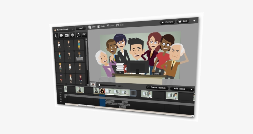 Goanimate's New Business Friendly Theme - Goanimate Business Friendly, transparent png #3216315