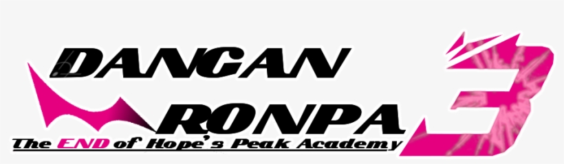 My Attempt At Recreating Danganronpa 3's Anime Logo, transparent png #3217180