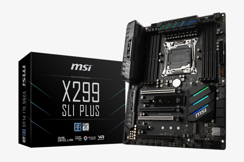 Multifunctioning Motherboards - Msi X299 Sli Plus, transparent png #3217749