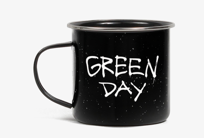 Metal Camping Style Mug Featuring Green Day Drip Logo - Revolution Radio, transparent png #3218710
