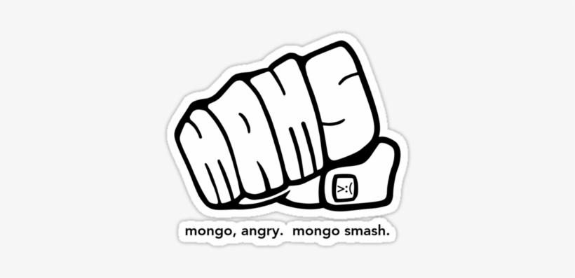 Mongo Angry Mongo Smash Fist Logo By Angrymongo - Design, transparent png #3219277
