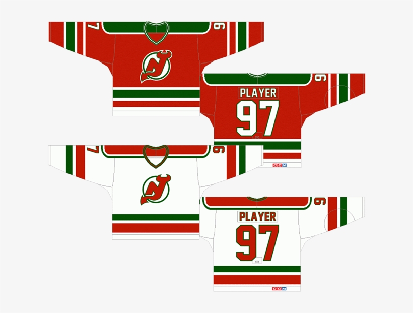 The Original Devils Jerseys - New Jersey Devils Original Colors, transparent png #3219299