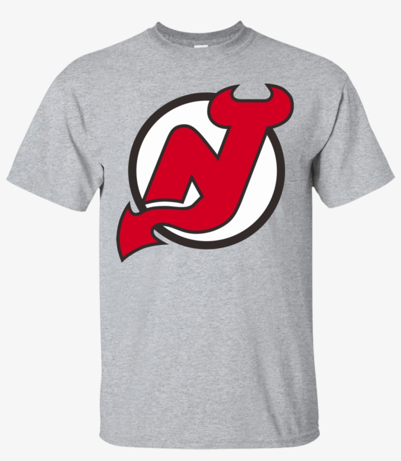 New Jersey Devils Logo Ice Hockey Men's T-shirt - New Jersey Devils, transparent png #3219361