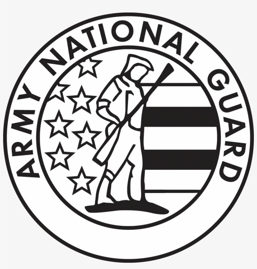 National Guard Logo Black And White - Arng-veteran-green.gif Round Ornament, transparent png #3219643