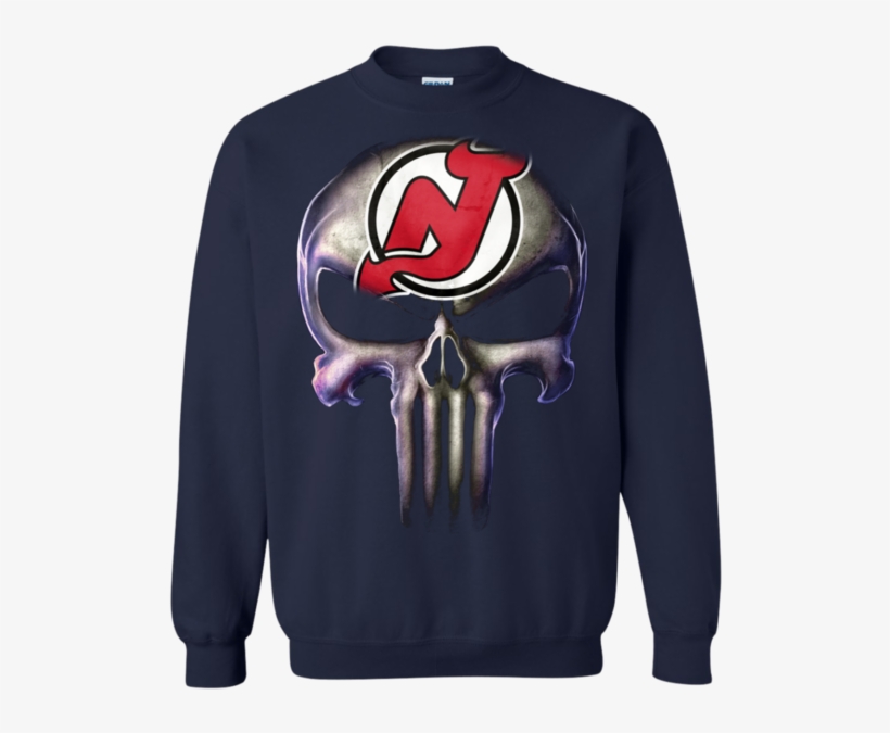 The Punisher T Shirts New Jersey Devils Hoodies Sweatshirts - Punisher T Shirts New Orleans Saints Hoodies Sweatshirts, transparent png #3219661