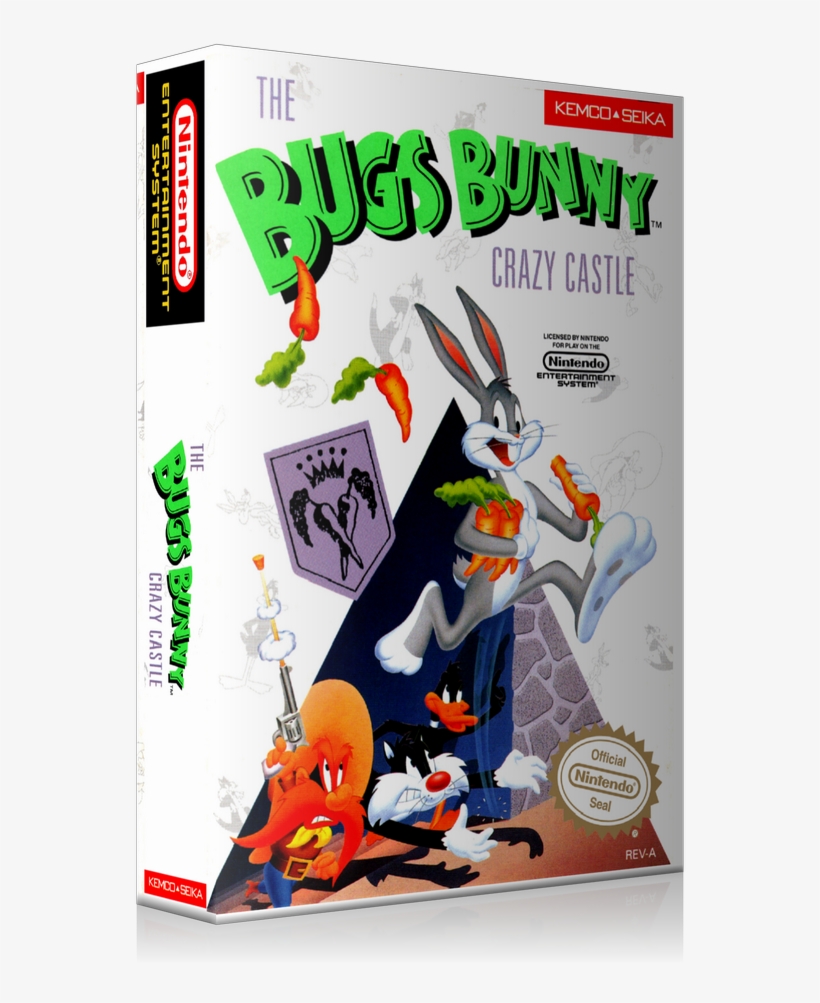 Nes Bugs Bunny In Crazy Castle Retail Game Cover To - Nintendo Bugs Bunny Crazy Castle, transparent png #3220342