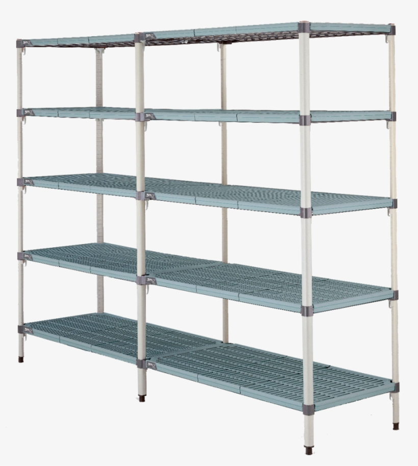 Metromax Q® Polymer Shelving Unit 42" X 18" (w) - Plastic Metro Rack, transparent png #3220500