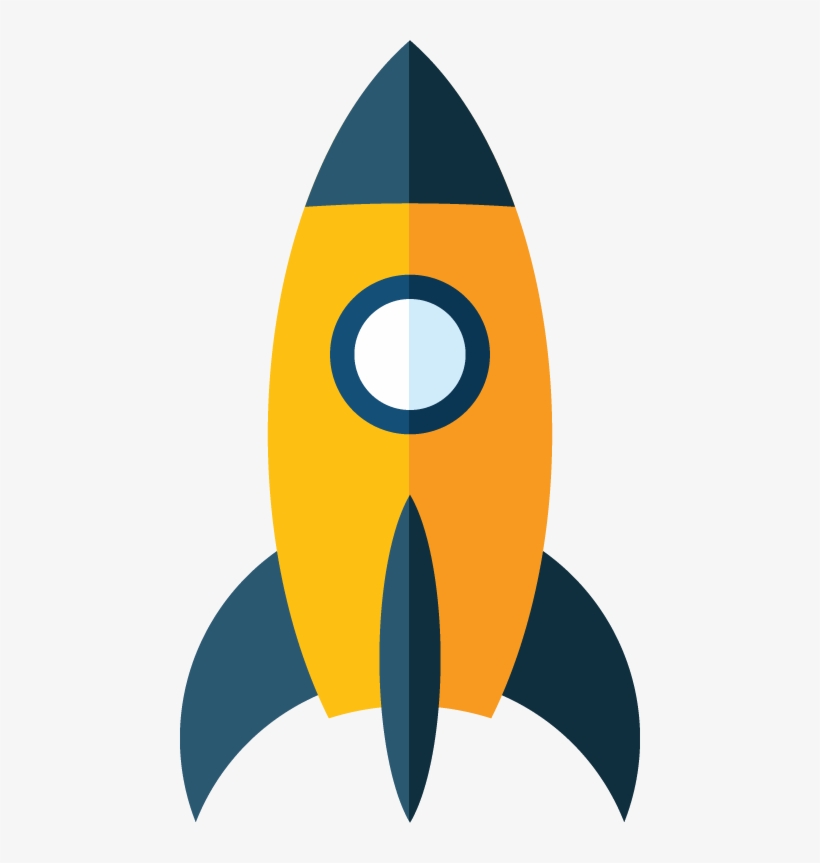 Spaceship Png Pic - Rocket Flat Design Png, transparent png #3220539