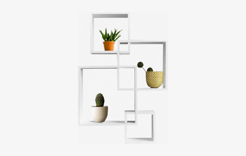 Afydecor Contemporary Wall Shelf In White - Shelf, transparent png #3220659