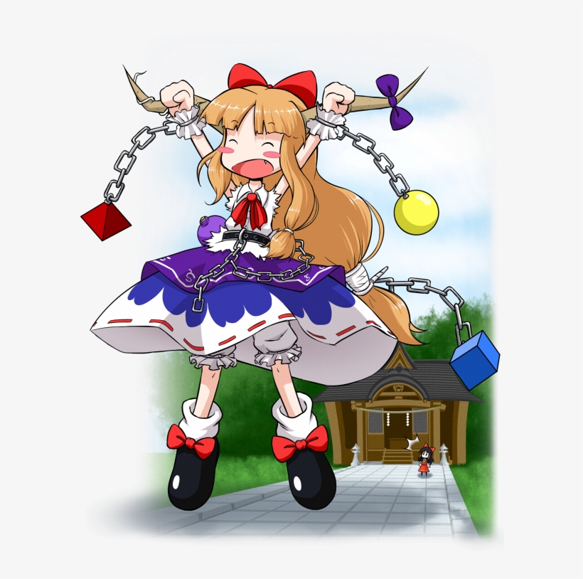Touhou Project - Suika Ibuki - " - Suika Ibuki Giantess, transparent png #3220873