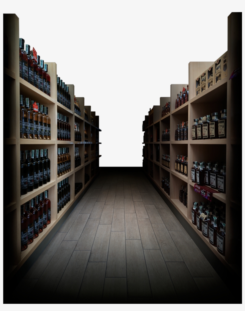 Shelves - Liquor Store, transparent png #3220948