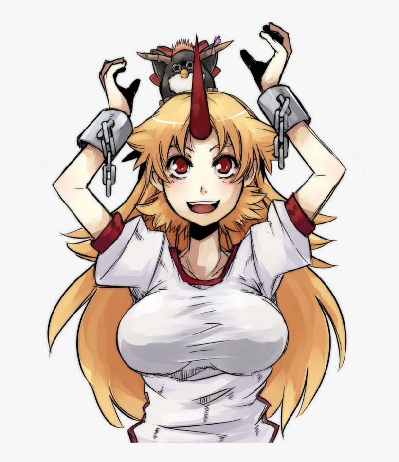 Furby, Hoshiguma Yuugi, And Ibuki Suika Drawn By Ofuro - Cartoon, transparent png #3221009