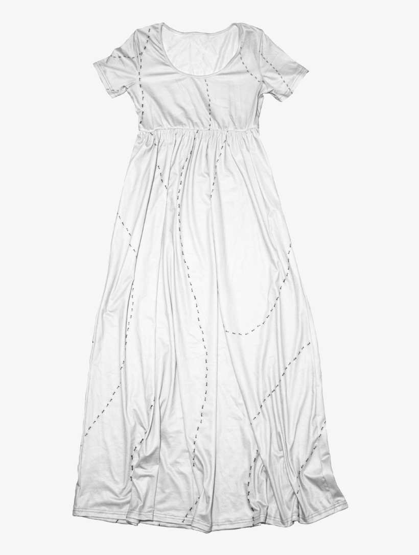 Ant Invasion Maxi Dress In White - Dress, transparent png #3221409