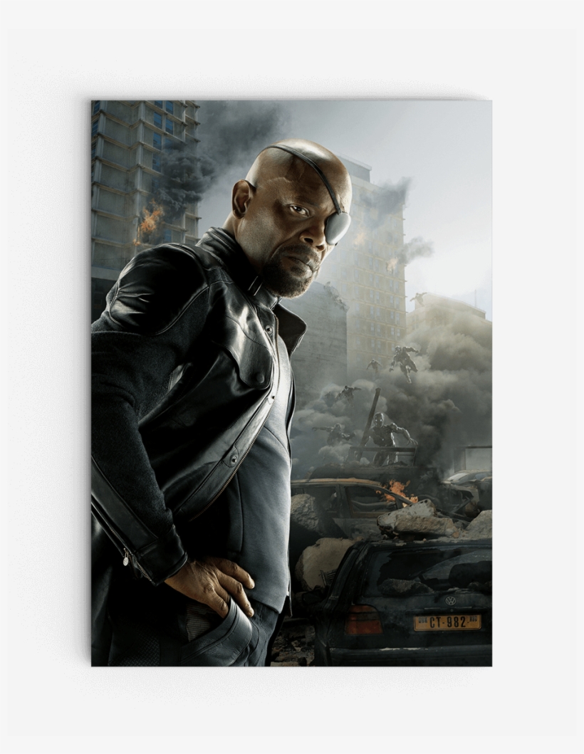 Avengers Age Of Ultron Nick Fury Poster, transparent png #3221634