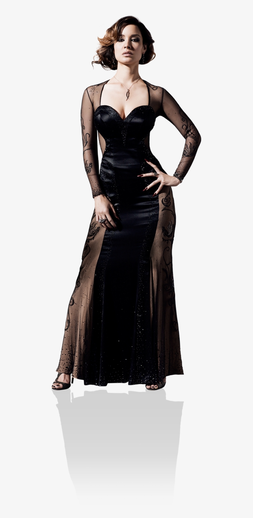 I Finish My Highlights Report With This Breathtaking - James Bond Girl Black Dress, transparent png #3221664