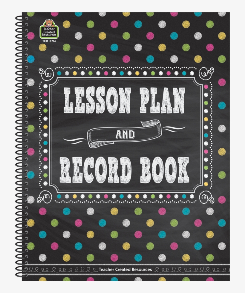 Tcr3716 Chalkboard Brights Lesson Plan And Record Book - Lesson Plan And Record Book, transparent png #3221922
