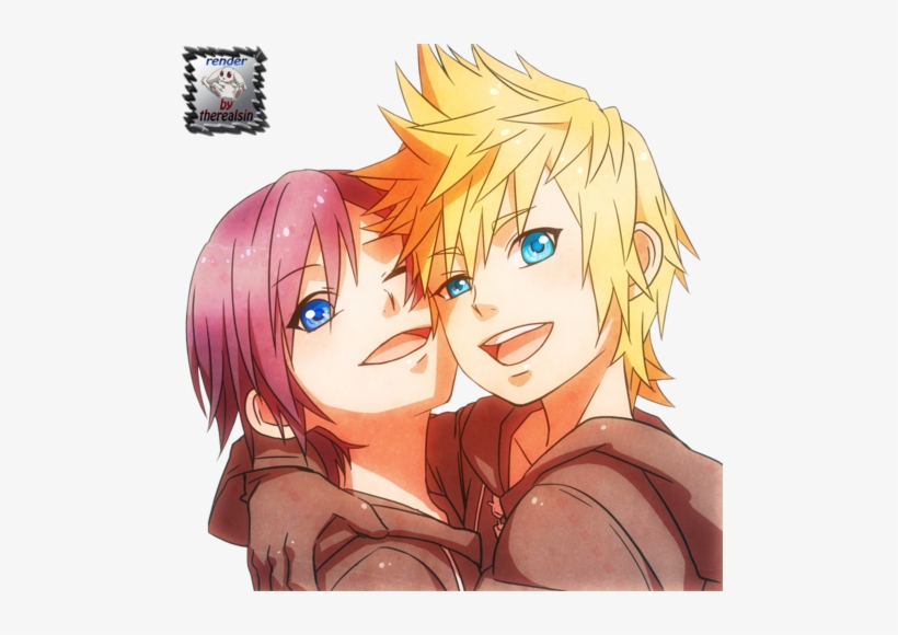 Kingdom Hearts, Roxas, And Xion Image - Kingdom Hearts Xion X Roxas, transparent png #3222325