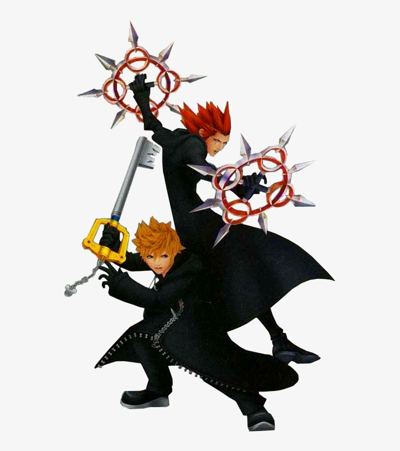 Axel And Roxas Khd - Kingdom Hearts Roxas And Axel, transparent png #3222329