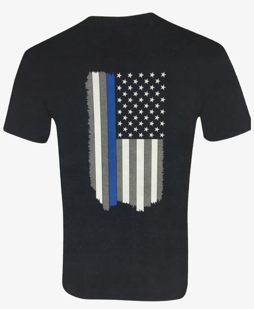 Thin Blue Line Shirt, transparent png #3222829