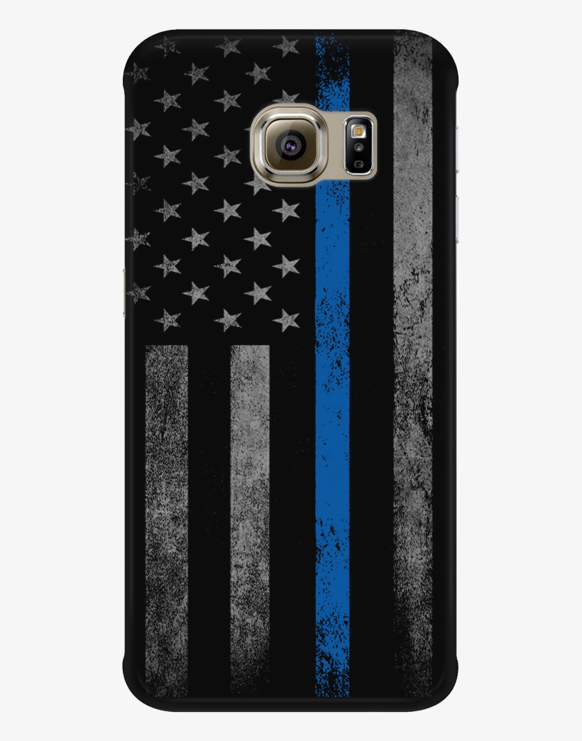 Thin Blue Line Flag Cellphone Case - Mobile Phone Case, transparent png #3222885
