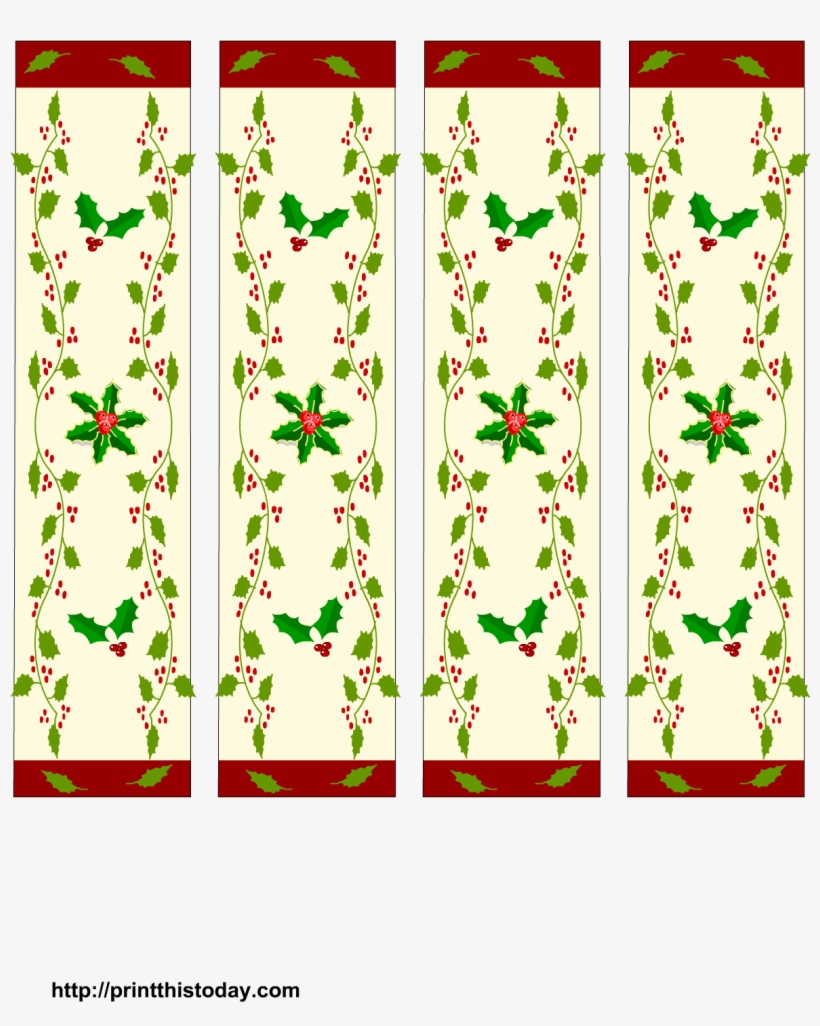 bookmarks with christmas pattern print bookmark for christmas free transparent png download pngkey