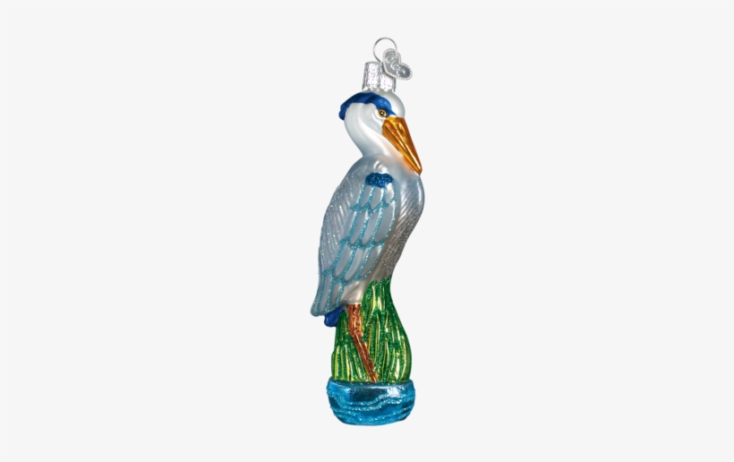 Blue Heron Christmas Ornament - Old World Christmas Great Blue Heron Ornament, transparent png #3223532