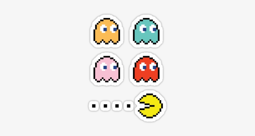 Pac-man Ghosts Sticker - Pac Man Stickers Png, transparent png #3223655