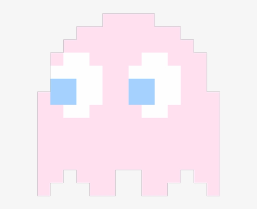 Pac Man Pacman Pink Pinky Ghost Cute Kawaii Icon Overla - Pacman Blinky, transparent png #3223681