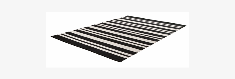Cotton Rug, Black/white Striped - Placemat, transparent png #3223801